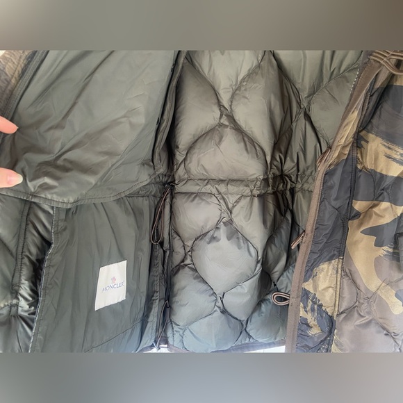 Moncler “Gaillon Feather Down” Hooded Camouflage Jacket - Picture 13 of 16